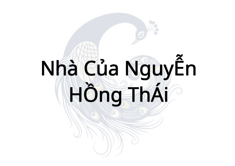 Nhà của NGUYỄN HỒNG THÁI