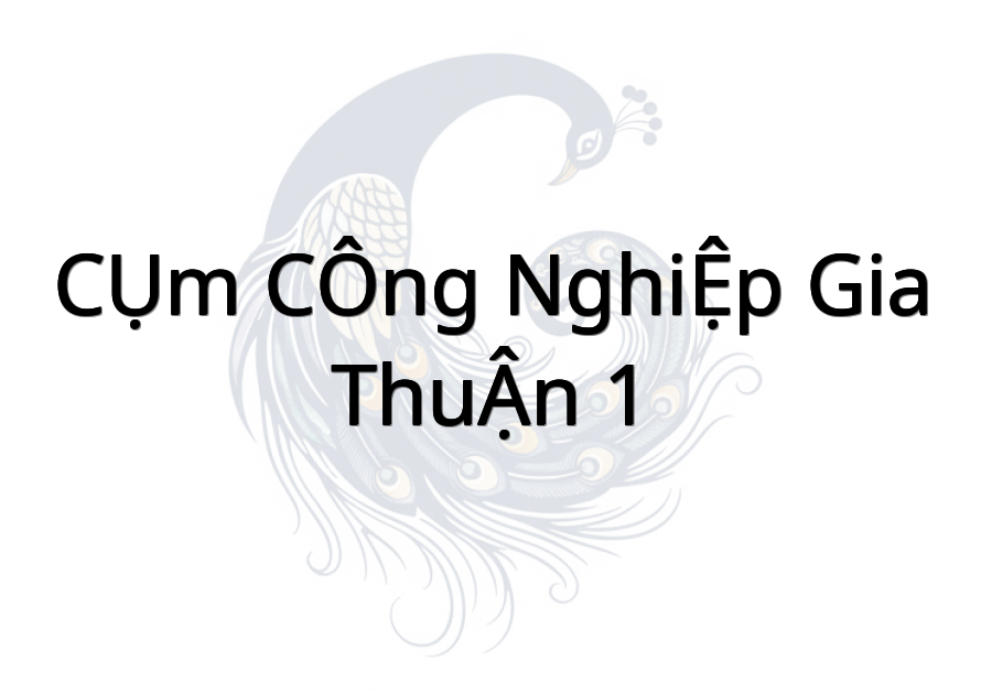 CỤM CÔNG NGHIỆP GIA THUẬN 1