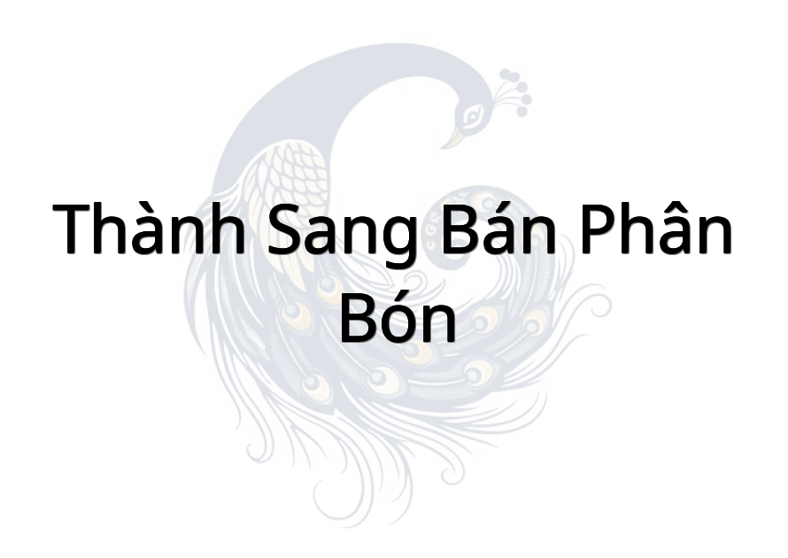 Thành Sang Bán Phân Bón