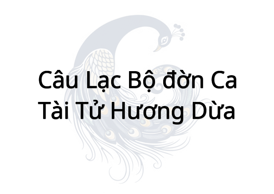 Câu lạc bộ đờn Ca Tài Tử Hương Dừa