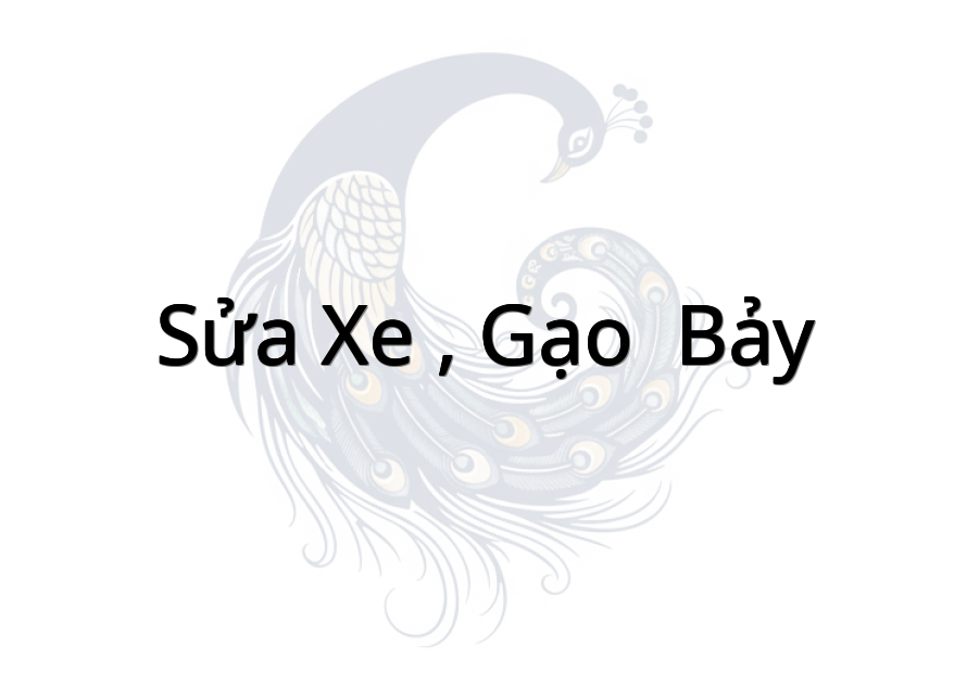Sửa xe , Gạo ( bảy )