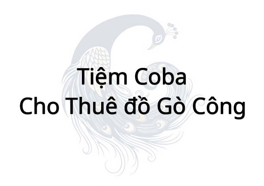 Tiệm CoBa - cho thuê đồ Gò Công