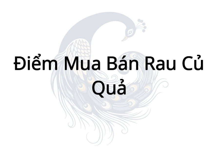 Điểm mua bán rau củ quả