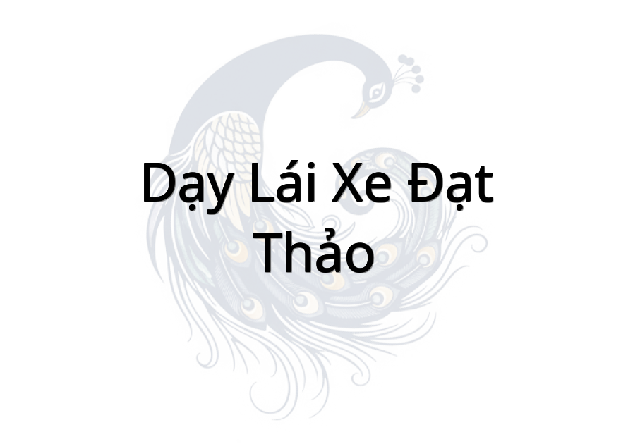 Dạy lái xe Đạt Thảo