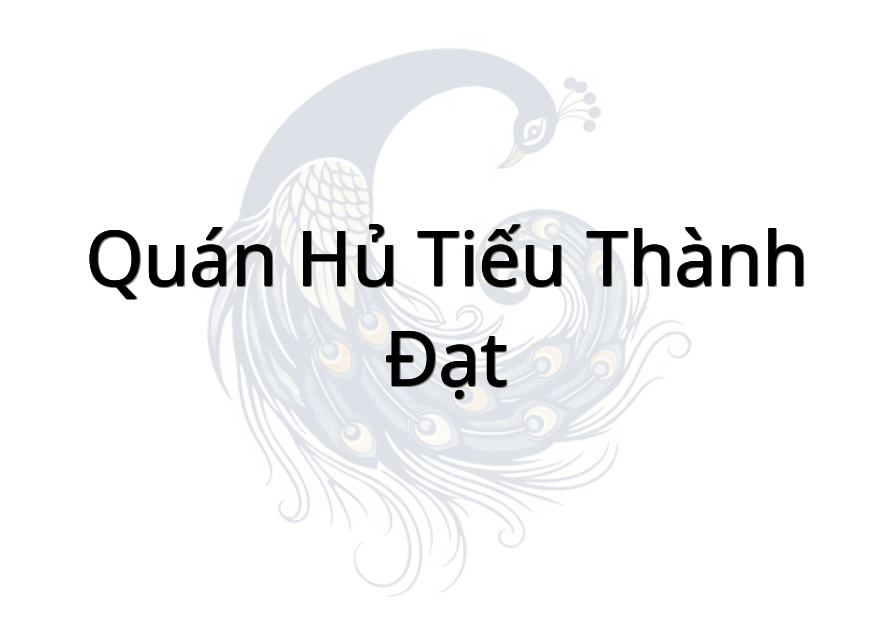 Quán hủ tiếu Thành Đạt