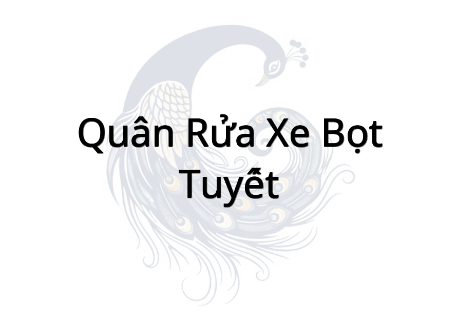 Quân rửa xe bọt tuyết